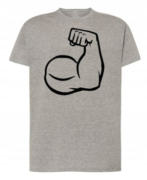 T-Shirt męski nadruk Strong Man Rozm.5XL
