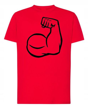 T-Shirt męski nadruk Strong Man Rozm.XXL