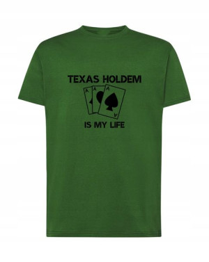 T-Shirt męski nadruk Texas holdem Rozm.M