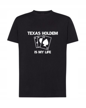 T-Shirt męski nadruk Texas holdem Rozm.S