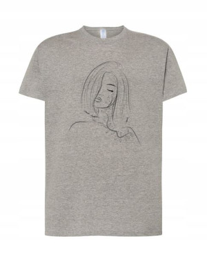 T-shirt Męski Nadruk Twarz Kobiety Rozm. 5xl