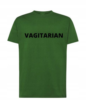 T-Shirt męski nadruk Vagitarian Rozm.5XL