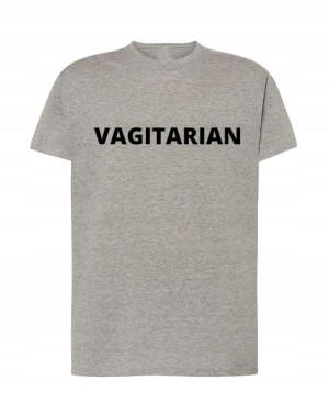 T-Shirt męski nadruk Vagitarian Rozm.S