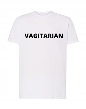T-Shirt męski nadruk Vagitarian Rozm.XXL