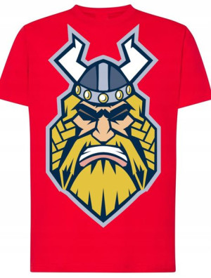 T-Shirt męski nadruk Viking Valhalla Rozm.3XL