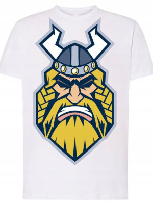 T-Shirt męski nadruk Viking Valhalla Rozm.S