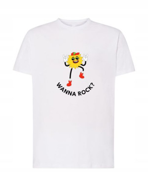 T-Shirt męski nadruk Wanna Rock Rockman Rozm.L