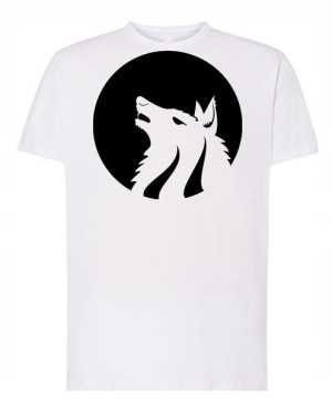 T-Shirt męski nadruk Wilk Wilkołak Rozm.XS