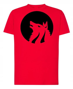 T-Shirt męski nadruk Wilk Wilkołak Rozm.XXL