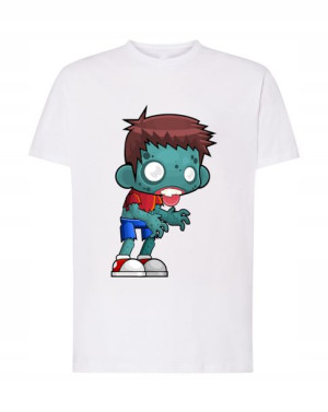 T-Shirt męski nadruk Zombie modny lato Rozm.M