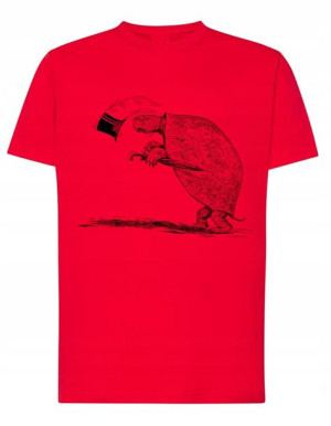 T-Shirt męski nadruk żółw kapelusz r.4XL