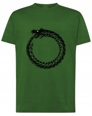 T-Shirt męski nadruk Zwierzę Smok Rozm.M
