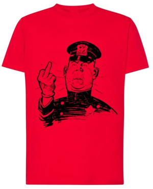 T-Shirt męski nadruk zły policjant r.XL