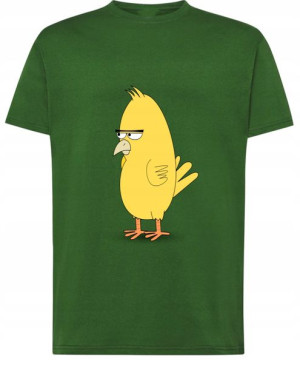T-Shirt męski nadruk zły ptak gumpy Rozm.L