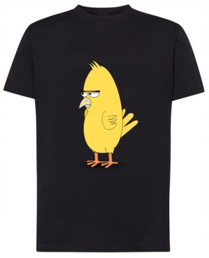 T-Shirt męski nadruk zły ptak gumpy Rozm.XL