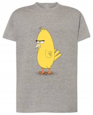 T-Shirt męski nadruk zły ptak gumpy Rozm.XL