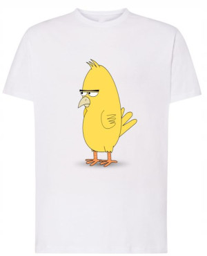 T-Shirt męski nadruk zły ptak gumpy Rozm.XL