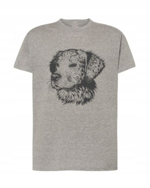 T-shirt Męski Pies Golden Retriever Nadruk R. 4xl