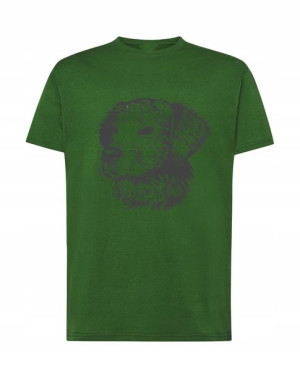 T-shirt Męski Pies Golden Retriever Nadruk R. M