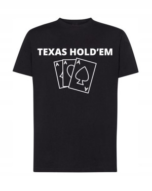 T-Shirt męski Poker Texas Hold’em Rozm.L