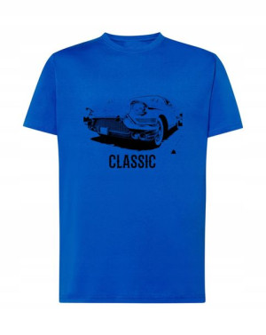 T-Shirt męski nadruk Retro Auto Klasyk Rozm.XL