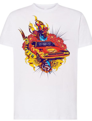 T-Shirt męski nadruk Ride or Die Rozm.XXL
