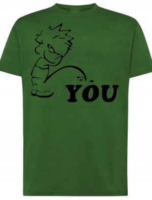 T-Shirt męski nadruk sikam na Cię Rozm.M