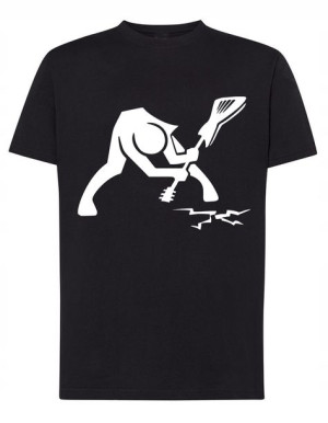 T-Shirt męski nadruk Smashing guitar Rozm.4XL
