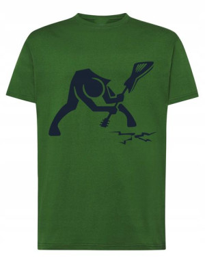 T-Shirt męski nadruk Smashing guitar Rozm.XL