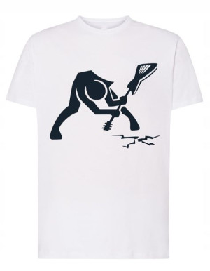 T-Shirt męski nadruk Smashing guitar Rozm.XXL