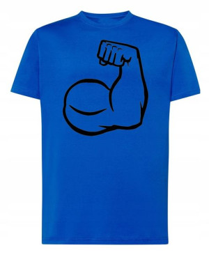 T-Shirt męski nadruk Strong Man Rozm.4XL