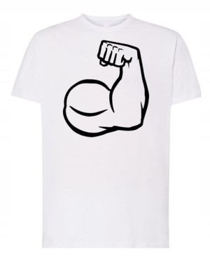T-Shirt męski nadruk Strong Man Rozm.M