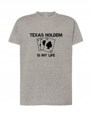 T-Shirt męski nadruk Texas holdem Rozm.XXL