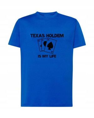 T-Shirt męski nadruk Texas holdem Rozm.XXL