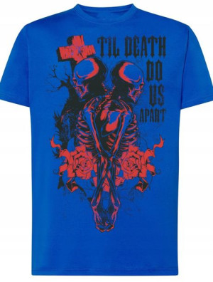 T-Shirt męski nadruk Til Death Rozm.S