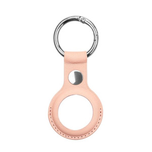Skórzane etui brelok zawieszka case do lokalizatora Apple AirTag różowy