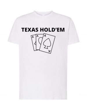 T-Shirt męski Poker Texas Hold’em Rozm.XS