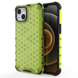 Honeycomb etui pancerny pokrowiec z żelową ramką iPhone 13 zielony