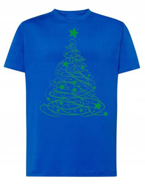 T-Shirt męski ŚWIĄTECZNY nadruk Choinka R.3XL