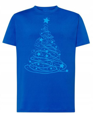 T-Shirt męski ŚWIĄTECZNY nadruk Choinka R.S