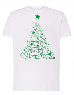 T-Shirt męski ŚWIĄTECZNY nadruk Choinka R.XL