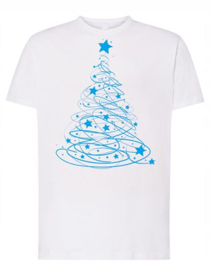 T-Shirt męski ŚWIĄTECZNY nadruk Choinka R.XL