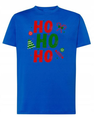 T-Shirt męski ŚWIĄTECZNY nadruk Ho Ho Ho r.XXL