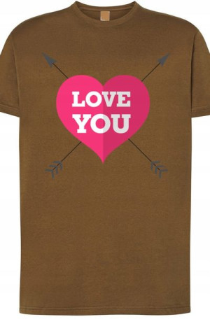T-Shirt Męski Walentynki Modny Love r.L