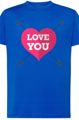 T-Shirt Męski Walentynki Modny Love r.XL