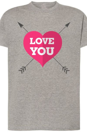 T-Shirt Męski Walentynki Modny Love r.XXL