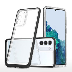 Clear 3in1 etui do Samsung Galaxy S22 żelowy pokrowiec z ramką czarny