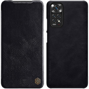 Nillkin Qin skórzana kabura etui Xiaomi Redmi Note 11S / Note 11 czarny