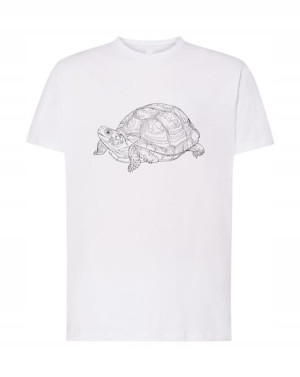 T-Shirt męski żółw nadruk Rozm. M