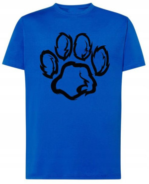 T-shirt Męski Łapa Pies Modne Logo Rozm.4XL